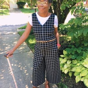 Lysse Jacquard Windowpane Jumpsuit in Women